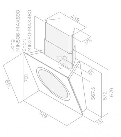 Plan Hotte en non précisé Elica Om Air PRF0098373 couleur pop