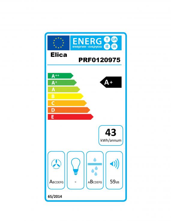 Vue 4 Hotte en non précisé Elica Nikolatesla Hp PRF0120975 couleur noir