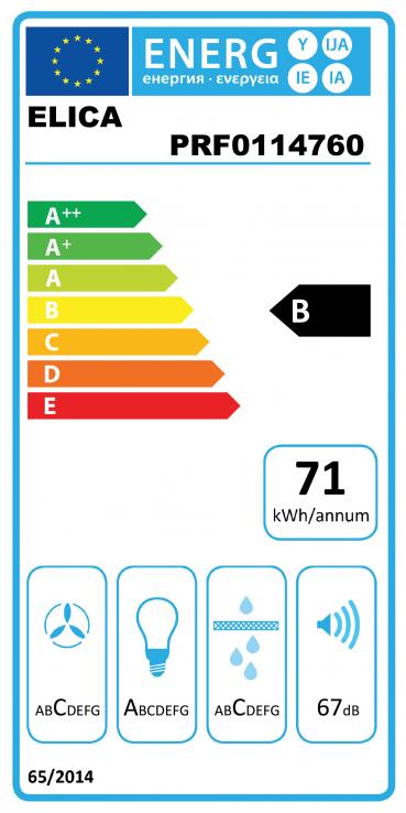 Vue 1 Hotte en non précisé Elica Box In PRF0114760 couleur inox et verre