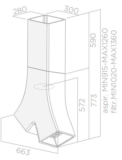 Plan Hotte en non précisé Elica Ye PRF0098375 couleur blanc