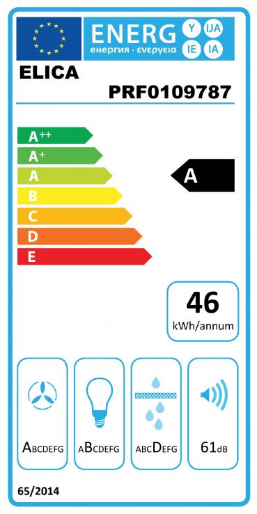 Vue 3 Hotte en non précisé Elica Glass Out PRF0109787 couleur inox et verre