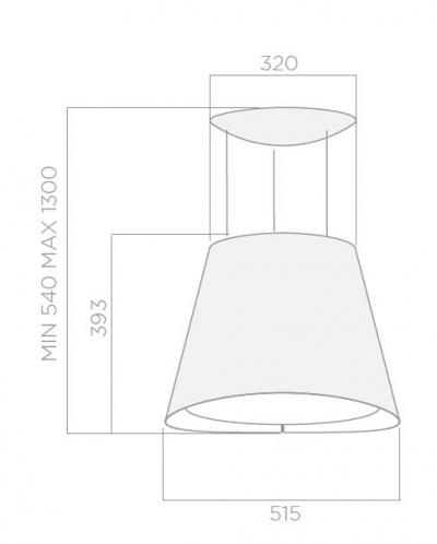 Plan Hotte en non précisé Elica Easy PRF0120354 couleur inox