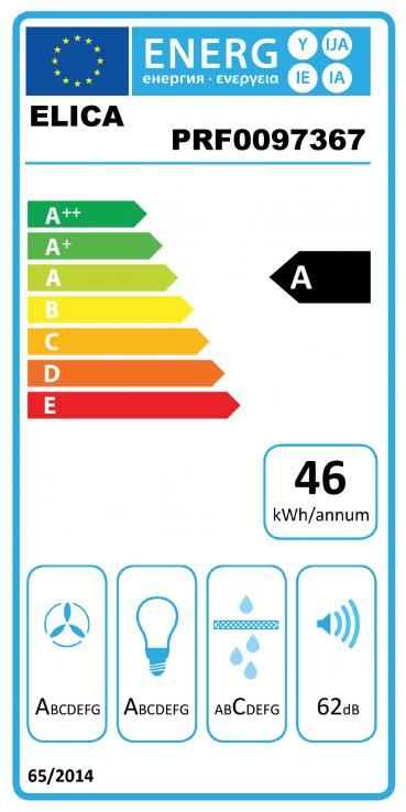 Vue 1 Hotte en non précisé Elica Flat Glass Plus PRF0097367 couleur inox et verre
