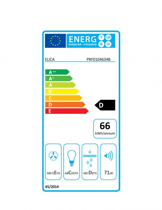 Vue 1 Hotte en non précisé Elica Krea PRF0104634B couleur noir