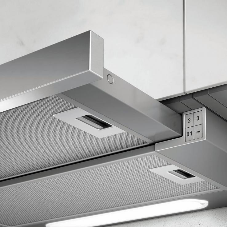 Vue 1 Hotte en non précisé Elica Elite 14 PRF0037989B couleur argent et inox