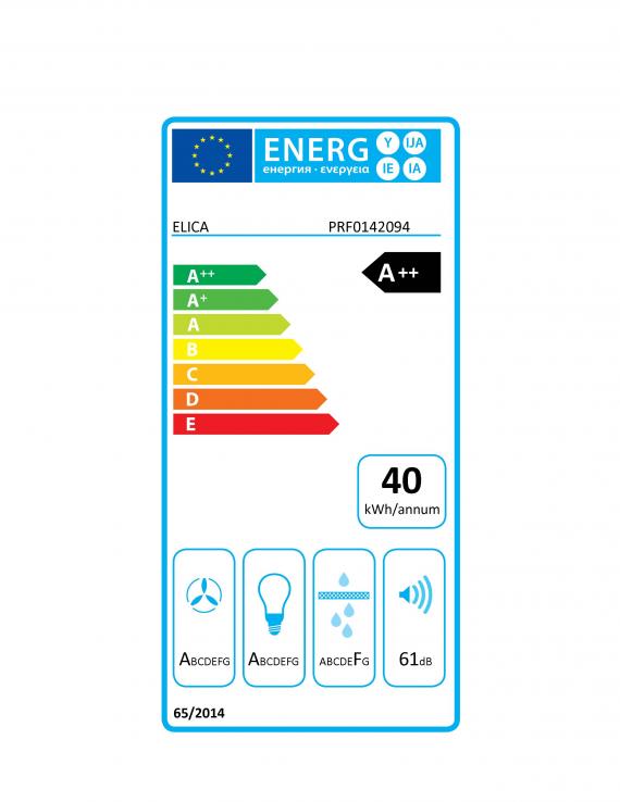 Vue 3 Hotte en non précisé Elica Cloud Seven PRF0142094 couleur inox