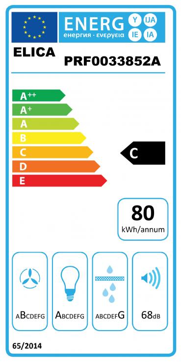 Vue 1 Hotte en non précisé Elica Belt PRF0033852B couleur inox