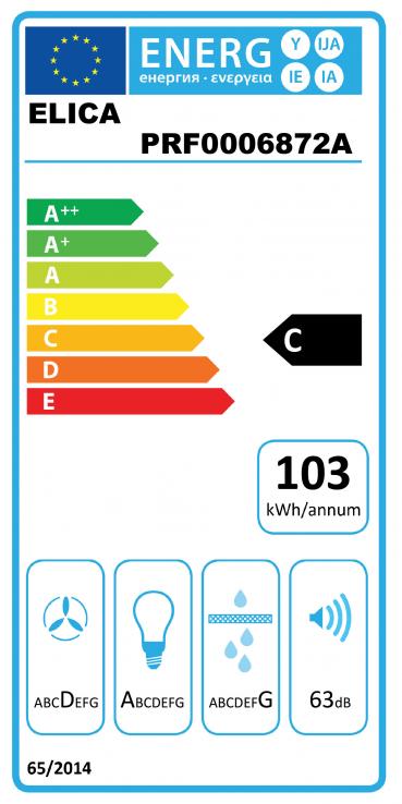 Vue 2 Hotte en non précisé Elica ELEKTRA PRF0006872B couleur inox