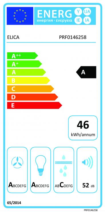 Vue 1 Hotte en non précisé Elica Haiku PRF0146258 couleur effet ciment