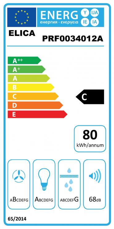 Vue 1 Hotte en non précisé Elica Belt PRF0034012B couleur inox