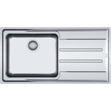  Evier en inox Franke ATON 757626 couleur inox 1004x514 avec 1 cuve vidage manuel égouttoir réversible