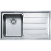  Evier en inox Franke ATON 757381 couleur inox 864x514 avec 1 cuve vidage manuel égouttoir réversible