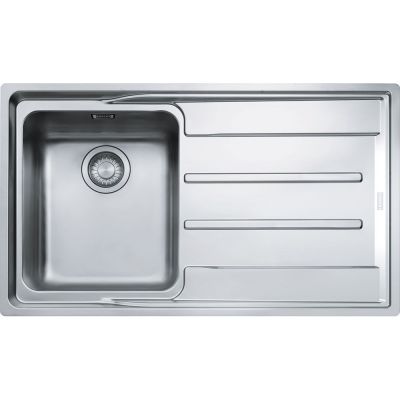  Evier en inox Franke ATON 757381 couleur inox 864x514 avec 1 cuve vidage manuel égouttoir réversible