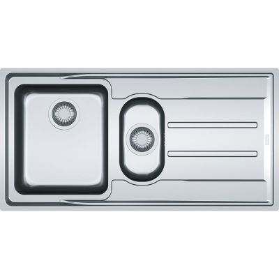  Evier en inox Franke ATON 758005 couleur inox 1004x514 avec 1 et cuve vidage manuel égouttoir réversible