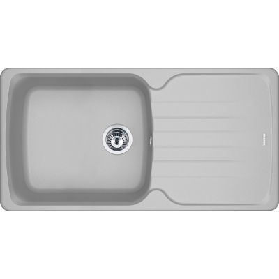  Evier en fragranit Franke Antea 251228 couleur platinum 970x500 avec 1 cuve vidage automatique