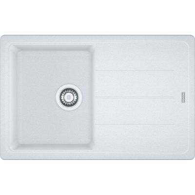  Evier en fragranit Franke BASIS 032296 couleur blanc artic 780x500 avec 1 cuve vidage automatique