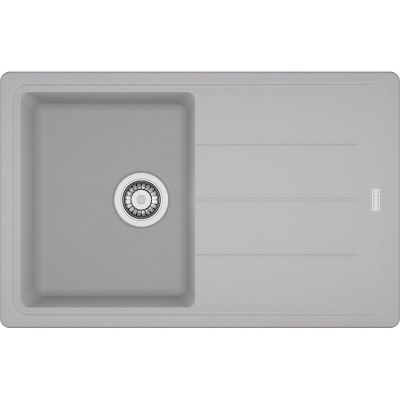  Evier en fragranit Franke BASIS 032265 couleur platinum 780x500 avec 1 cuve vidage automatique