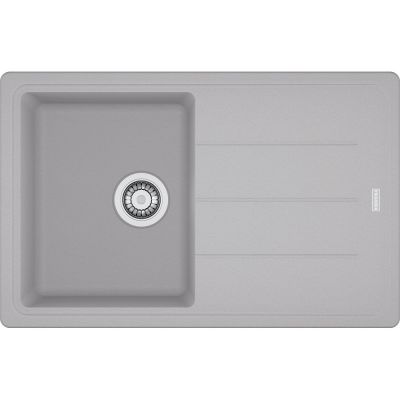  Evier en fragranit Franke BASIS 032265 couleur platinum 780x500 avec 1 cuve vidage automatique