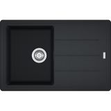 Evier en fragranit Franke BASIS 462112 couleur onyx 780x500 avec 1 cuve vidage automatique