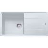  Evier en fragranit Franke BASIS 032449 couleur blanc artic 970x500 avec 1 cuve vidage automatique