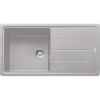  Evier en fragranit Franke BASIS 032432 couleur platinum 970x500 avec 1 cuve vidage automatique