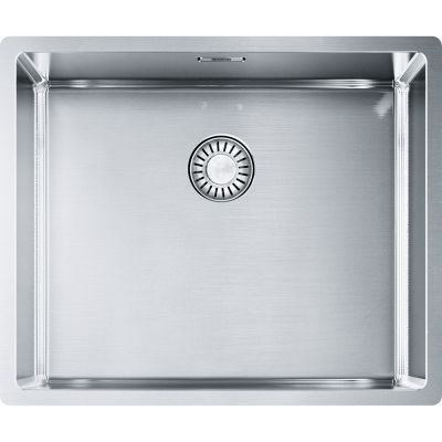  Evier en inox Franke Box 908447 couleur inox 540x450 avec 1 cuve vidage manuel