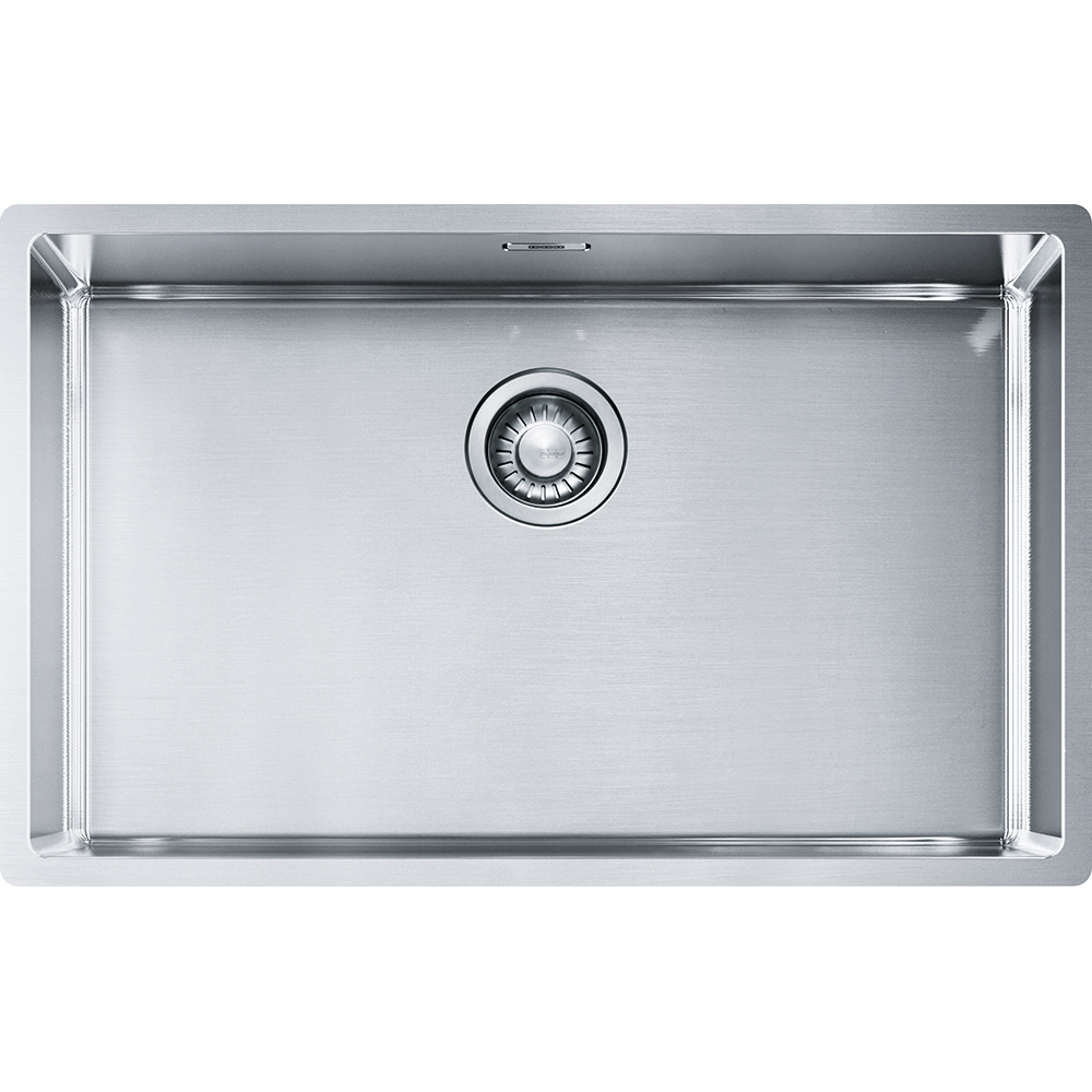  Evier en inox Franke Box 653613 couleur inox 725x450 avec 1 cuve vidage automatique BXX110-68