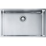  Evier en inox Franke Box 653613 couleur inox 725x450 avec 1 cuve vidage automatique