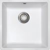  Evier en fradura Franke DOMUS 542918 couleur blanc artic 440x440 avec 1 cuve vidage automatique