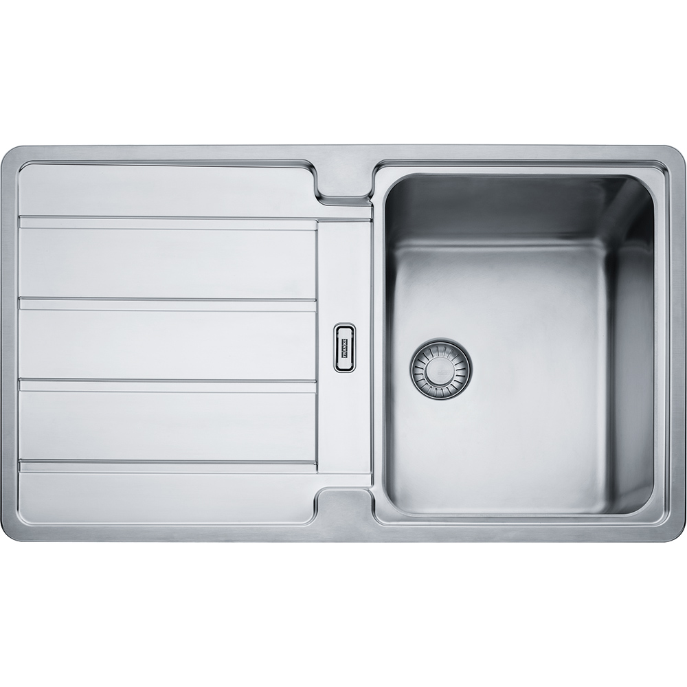  Evier en inox Franke Hydros 226923 couleur inox 860x510 avec 1 cuve vidage manuel HDX614