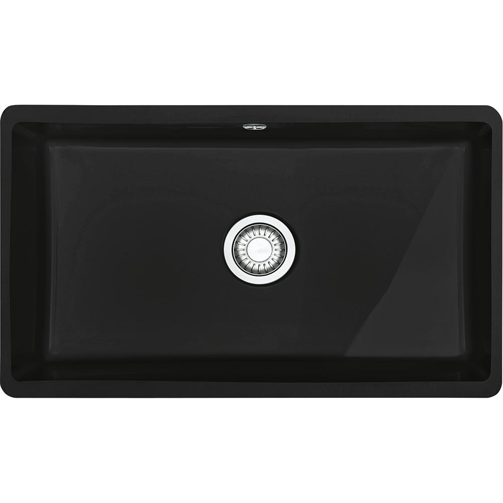  Evier en céramique Franke KUBUS 908645 couleur anthracite mat 745x445 avec 1 cuve vidage manuel KBK110-70