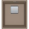  Evier en fragranit Franke Kubus 2.0 467377 couleur oyster 410x460 avec 1 cuve vidage manuel