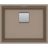  Evier en fragranit Franke Kubus 2.0 467759 couleur oyster 560x460 avec 1 cuve vidage manuel