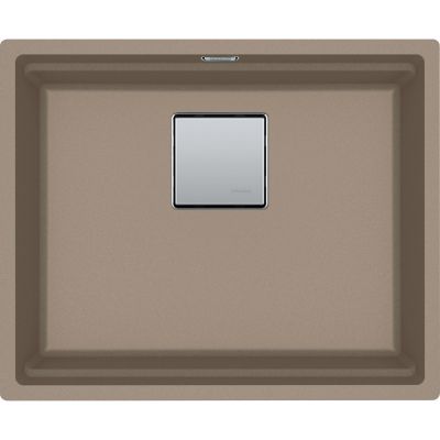  Evier en fragranit Franke Kubus 2.0 467759 couleur oyster 560x460 avec 1 cuve vidage manuel