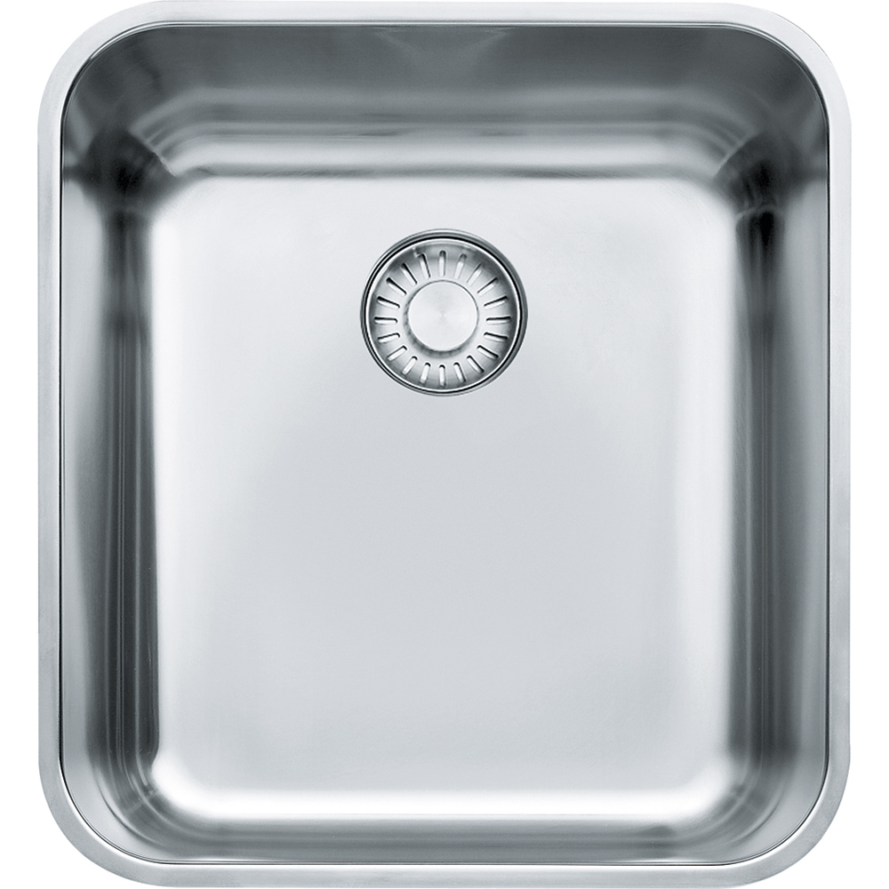  Evier en inox Franke LARGO 102312 couleur inox 384x414 avec 1 cuve vidage manuel LAX110-36