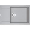  Evier en fragranit Franke MARIS 588212 couleur platinum 780x500 avec 1 cuve vidage automatique égouttoir réversible