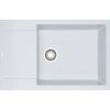  Evier en fragranit Franke MARIS 588168 couleur blanc artic 780x500 avec 1 cuve vidage automatique égouttoir réversible