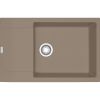  Evier en fragranit Franke MARIS 907792 couleur oyster 780x500 avec 1 cuve vidage automatique égouttoir réversible