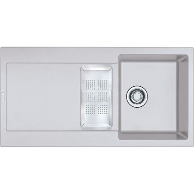  Evier en fragranit Franke MARIS 094679 couleur platinum 970x500 avec 1 et cuve vidage automatique égouttoir réversible