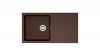 Evier en tectonite® Franke ORION 009120 couleur tectonite® chocolat 940x510 avec 1 cuve égouttoir réversible