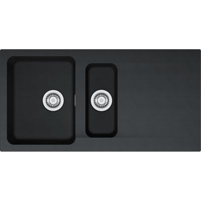  Evier en tectonite® Franke ORION 009205 couleur tectonite® carbone 1000x510 avec 1 et cuve vidage automatique égouttoir réversible