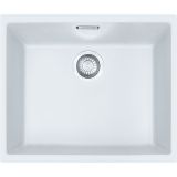  Evier en tectonite Franke SIRIUS 008468 couleur tectonite® blanc artic 525x440 avec 1 cuve vidage automatique