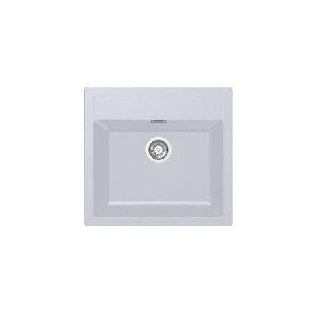 Evier Franke Sirius SID 610/560 689859 Tectonite® Blanc artic vidage manuel avec siphon SID610/560