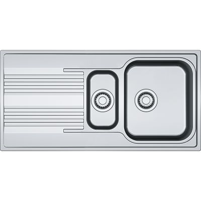  Evier en inox Franke Smart 640651 couleur inox 1000x500 avec 1 et cuve vidage manuel