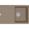  Evier en céramique Franke MARIS 907785 couleur oyster 780x500 avec 1 cuve vidage automatique égouttoir réversible