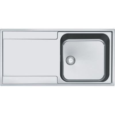  Evier en inox Franke MARIS 006884 couleur inox 1000x510 avec 1 cuve vidage manuel égouttoir réversible