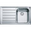 Evier filotop Franke Neptune NEX 211 Acier inoxydable 864x514 égouttoir à gauche avec siphon
