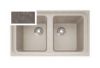 Evier Franke Impact IMG 120 en Fragranit couleur taupe 860x500x220 2 cuves