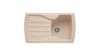 Evier Franke Calypso COK611 Céramique Beige 860x500 réversible vidage manuel