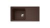 Evier Franke Impact Fragranit IMG 611-97 Chocolat réversible 1 cuve vidage manuel